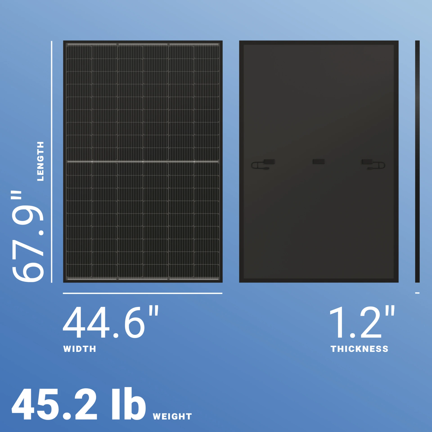 ZNshine 410W Full Black Monocrystalline Solar Panel | Model: ZXM7-SH108-410/M