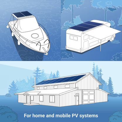ZNshine 410W Full Black Monocrystalline Solar Panel | Model: ZXM7-SH108-410/M